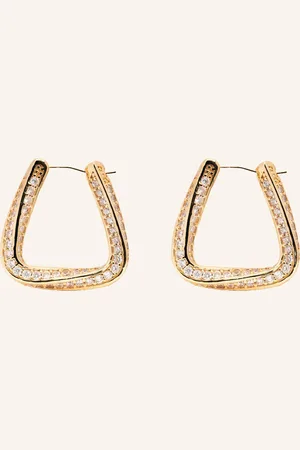 Crystal Haze Ohrhänger TRINITY HOOPS PAVE by GLAMBOU