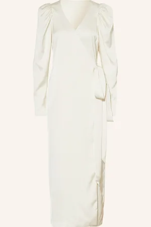 ROTATE Wickelkleid aus Satin