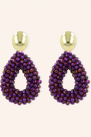 LOTT. gioielli Ohrhänger BERRY DROP S METALLIC PURPLE by GLAMBOU
