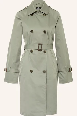 monari Trenchcoat mit Schmucksteinen