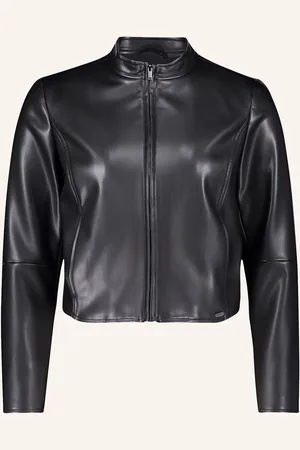 Betty & Co Cropped-Jacke in Lederoptik