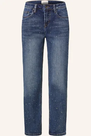 Cartoon Jeans mit Schmucksteinen