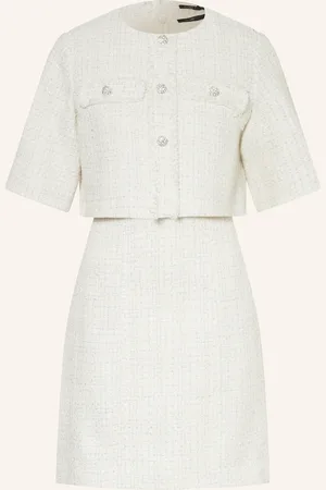Maje 2-in1-Kleid aus Bouclé mit Glitzergarn