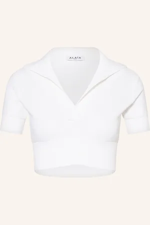 Alaïa Cropped-Strickshirt