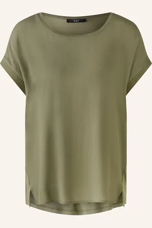 Oui Blusenshirt im Materialmix