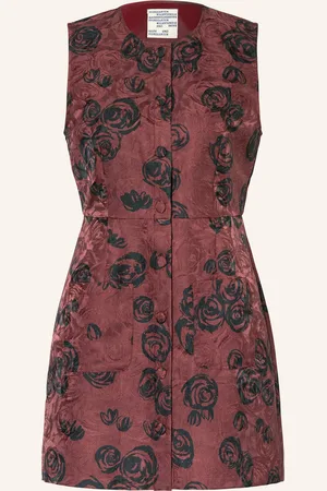 Baum und Pferdgarten Jacquard-Kleid ANAVI