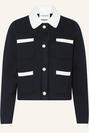 Essentiel Antwerp Strickjacke HAUREL mit Schmuckperlen