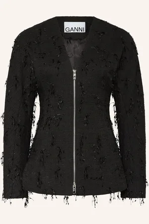 Ganni Tweed-Blazer