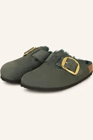 Birkenstock Pantoletten BOSTON BIG BUCKLE SHEARLING