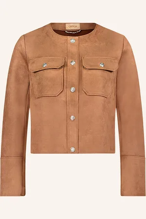 Cartoon Kastenjacke in Lederoptik