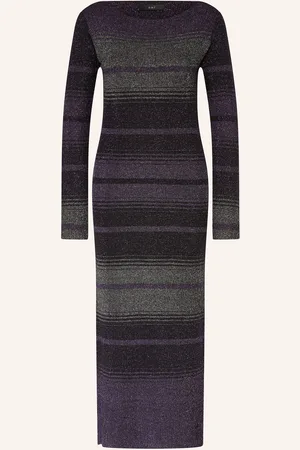 Oui Strickkleid mit Glitzergarn