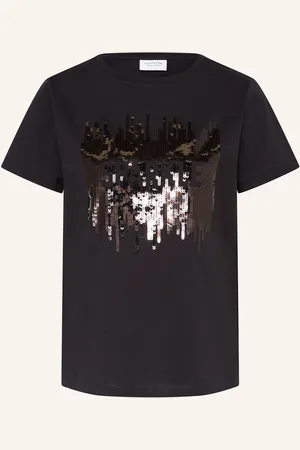 Comma, T-Shirt mit Pailletten