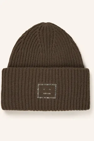 Acne Studios Mütze mit Schmucksteinen