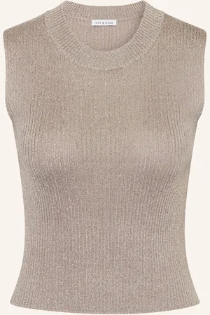 Mrs & HUGS Stricktop mit Glitzergarn