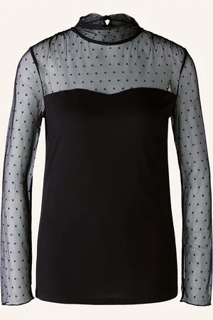 Oui Longsleeve mit Mesh