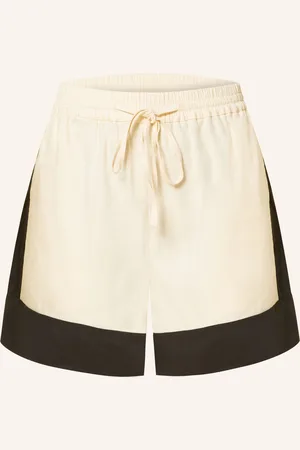 Sandro Shorts im Materialmix mit Leinen