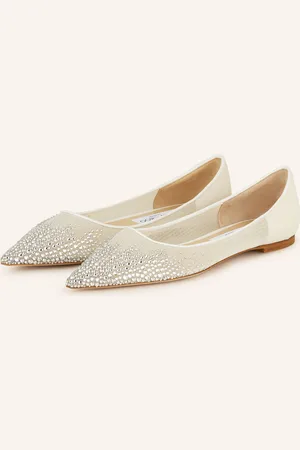 Jimmy Choo Ballerinas mit Schmucksteinen