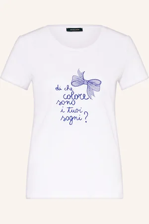 More & More T-Shirt mit Schmucksteinen