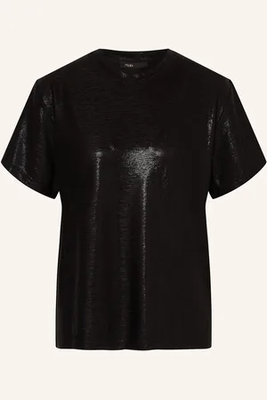 Maje T-Shirt mit Glitzergarn