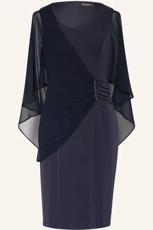 Vera Mont Cocktailkleid im Materialmix mit Schmucksteinen