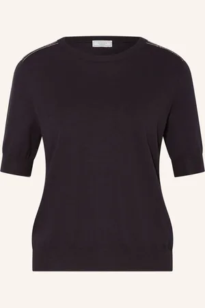 PESERICO SIGN Strickshirt mit Schmuckperlen
