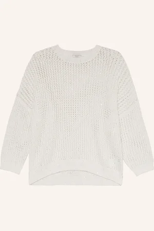 PESERICO SIGN Pullover mit Pailletten mit 3/4-Arm