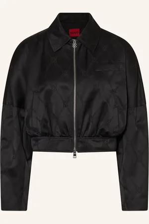 HUGO BOSS Kastenjacke ALERIA aus Satin