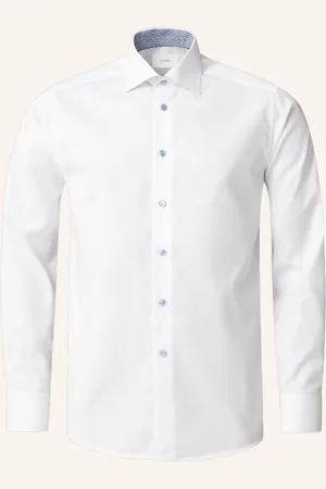 Eton Hemd Signature Twill Mit Kontraststoff Kragen Contemporary Fit
