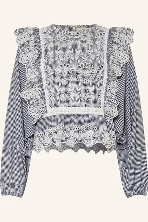 Max Mara Blusenshirt ORAZIO mit Lochspitze