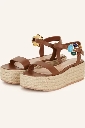 Gianvito Rossi Plateau-Sandalen mit Schmucksteinen