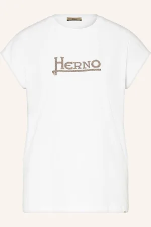 HERNO T-Shirt mit Schmucksteinen