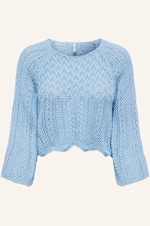 ONLY Cropped-Pullover mit 3/4-Arm