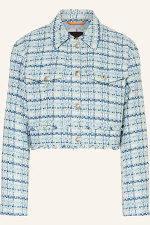 HUGO BOSS Kastenjacke JAFRSI aus Tweed