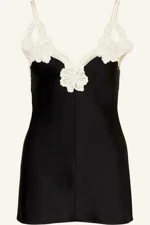 Jil Sander Satintop 107 mit Spitze