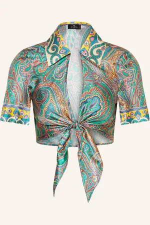 Etro Cropped-Bluse aus Seide