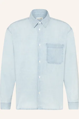 Frame Jeanshemd Comfort Fit mit Leinen