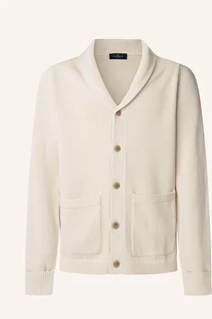 Hackett Strickjacken Cardigan COT LIN SHAWL CARDI