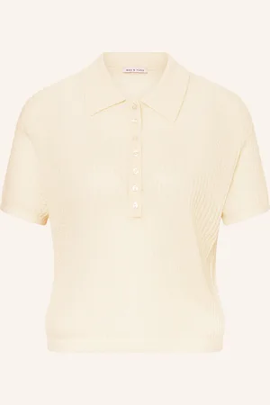Mrs & HUGS Strick-Poloshirt mit Cashmere