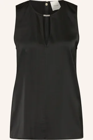 Calvin Klein Blusentop aus Satin mit Cut-out