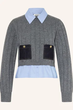 Sandro Pullover im Materialmix