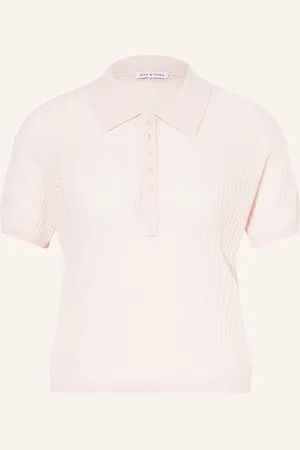 Mrs & HUGS Strick-Poloshirt mit Cashmere