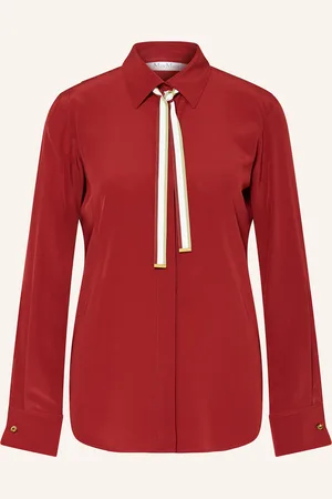 Max Mara Schluppenbluse APOLLO aus Seide mit abnehmbarer Schluppe