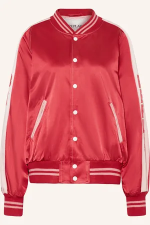 Replay Satinblouson mit Galonstreifen