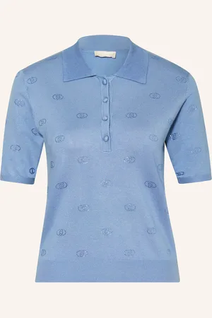 Liu Jo Strick-Poloshirt mit Schmucksteinen