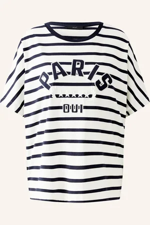 Oui T-Shirt mit Schmucksteinen