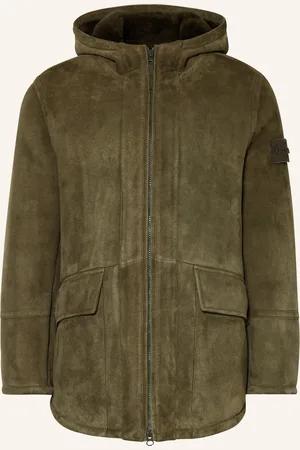 Stone Island Lederjacke GHOST
