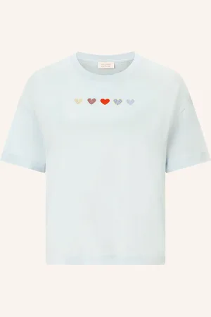 Rich & Royal T-Shirt mit Schmucksteinen