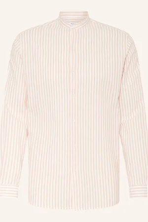 PAUL Hemd Comfort Fit mit Stehkragen und Leinen