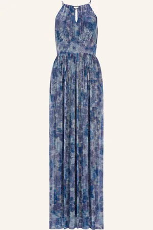 Swing Abendkleid mit Glitzergarn und Plissees