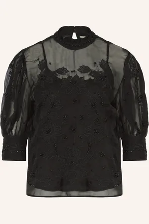 Farm Rio Blusenshirt mit Schmuckperlen